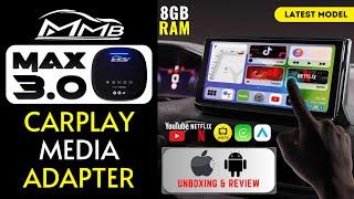 New MMB Max 3.0 CarPlay AI Media Adapter ⫸  UNBOXING REVIEW