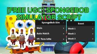 [FREE UGC] SpongeBob Simulator Script [Auto Event]