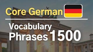 1500 Core German Vocabulary & Phrases  [+PDF]