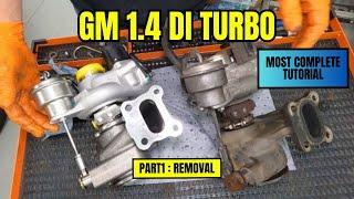 GM 1.4L (direct injected) turbo replacement, Cruze, Encore, most detailed! P0299, part1: removal