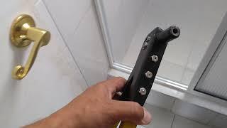 INSTALACIÓN DIVISION BAÑO EN ALUMINIO Y ACRILICO.  PARTE 2