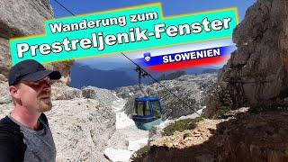 Mit der Kanin Seilbahn zum Prestreljenik-Fenster (2390 m) - Wandern in den Julischen Alpen