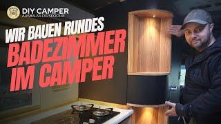 Wir bauen eine „Runde“ Dusche | DIY Camper Bus