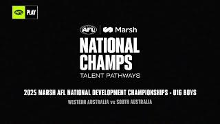 Western Australia v South Australia (2025 Marsh AFL National Dev. Champs – U16 Boys)