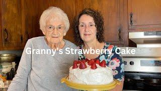 7 Minute Frosting and Granny's Strawberry Cake