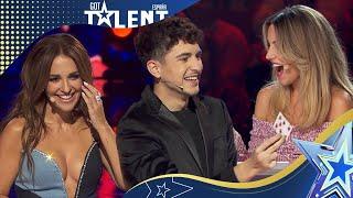 CLOSE UP magic with a cards wizard, amazing! | Semifinals 02 | Spain's Got Talent 2023