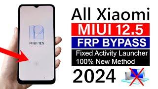 MIUI 12.5 Google Account Bypass | New Method - 100% Working (Without PC)