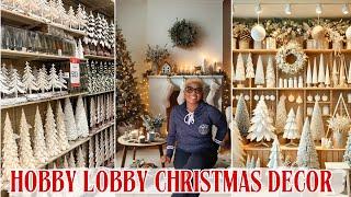 NEW HOBBY LOBBY CHRISTMAS DECOR 2024 | CHRISTMAS DECOR IDEAS | SHOP WITH ME @therosehouse