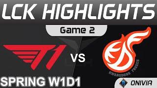 T1 vs KDF Highlights Game 2 LCK Spring Season 2022 W1D1 T1 vs Kwangdong Freecs by Onivia