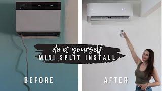 DIY WALL AC UPGRADE | HOW TO INSTALL MR. COOL DUCTLESS MINI SPLIT UNITS