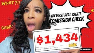 My Very First Real Estate Commission Check!!!!| New Agent Handbook