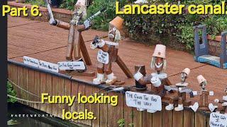 Lancaster canal. From Garstang into the countryside. My journey continues..