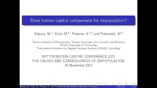 WIC2021: M. Siskova - Does human capital compensate for depopulation?