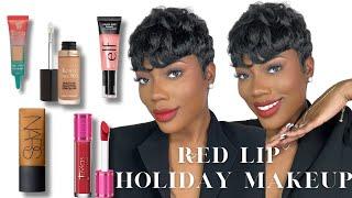 RED LIP HOLIDAY MAKEUP TUTORIAL