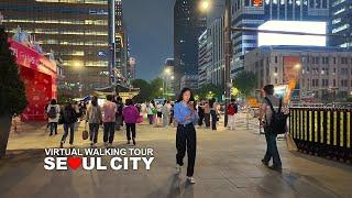 다운타운 서울 광화문 광장 저녁풍경, 서울세계도시문화축제(Seoul Friendship Festival), Seoul, South Korea, Travel, 4K