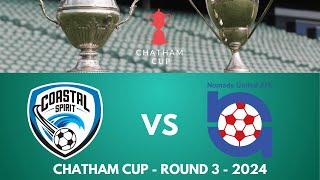 COASTAL SPIRIT vs NOMADS UNITED - CHATHAM CUP FOOTBALL - ROUND 3 - 2024