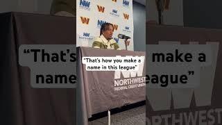 Jayden Daniels on his game winning drive  #nfl #washingtoncommanders #httc