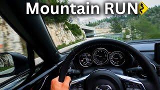 Mazda *Miata* MX5 | POV Mountain RUN | Passo Falzarego | RAW 4K