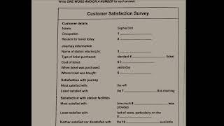 Customer satisfaction survey ielts listening HD audio