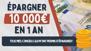 Voici comment j'ai épargné 10 000€ en 1 AN 