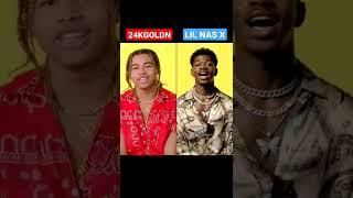 24KGOLDN - MOOD vs LIL NAS X No Autotune - Who is the best? #shorts