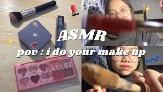 pov : i do your make up ASMR  // tapping, scratching, relaxing sounds help you to sleep  #AnnSMR4