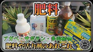 【肥料】アガベに使っている肥料や活力剤【園芸】【多肉植物】