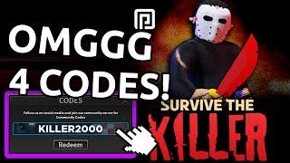 Survive the Killer (MARCH) CODES *UPDATE!* ALL NEW ROBLOX Survive the Killer CODES!