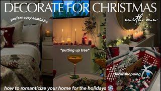 DECORATING FOR CHRISTMAShow to decorate for the holidays, self care, cozy & aesthetic home 2023