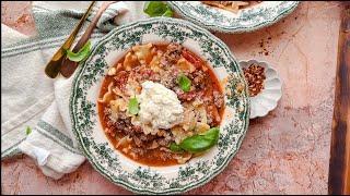 Lasagna Soup Recipe