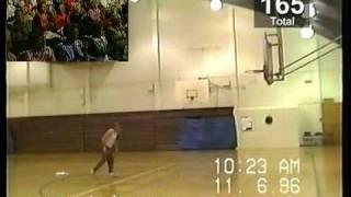 World Record 209 three pointers in a row by 60 year old man