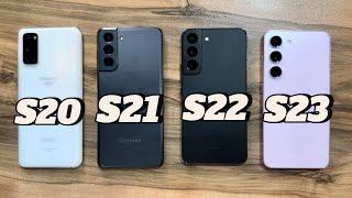 Samsung Galaxy S20 vs S21 vs S22 vs S23