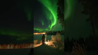 Backyard life in Lapland  #lapland #finland #northernlights #aurora