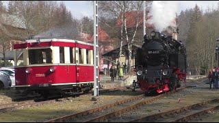 Mit dem T1 der Harzer Schmalspurbahn durch das Selketal