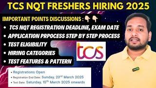 2025 TCS Nqt Registration Open | Engineering Freshers Hiring | New Test Pattern | Free Nqt Test,Job