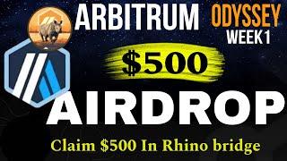 Arbitrum Odyssey Airdrop Week 1 Guide | Claim Free $500 Arbitrum Token in Metamask Wallet  #airdrop