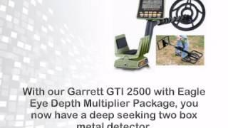 Garrett GTI 2500 Pro Package Metal Detector with Eagle Eye Depth Multi - metaldetector.com