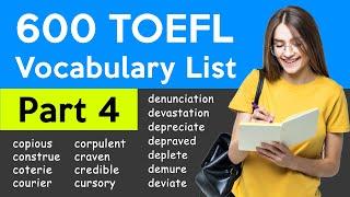 600 TOEFL Vocabulary - Part 4 | Useful Words 