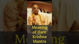 Meaning of Hare Krishna Mahamantra | Srila Prabhupada Short Lectures Bhagavatam #prabhupadavani