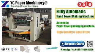 Fully Automatic Paper Towel Making Machine with Packing machine Price