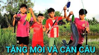 Bất ngờ Khi Team Được Anh Tư Khải TV Tặng Cần Câu Máy Và Mồi Lu Re Mới