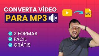 CONVERTER VIDEO em MP3 GRÁTIS - Online e no PC!