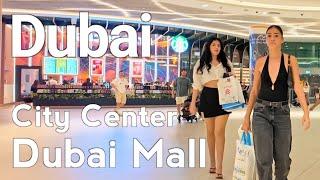 Dubai [4K] Dubai Mall, Amazing Burj Khalifa, City Center Walking Tour 