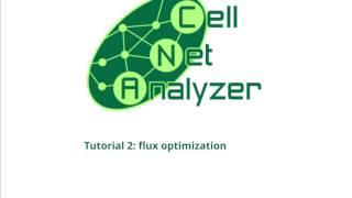 CNA Tutorial 2: flux optimization