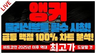 앵커 물리신분들 필수 시청! 바로 급등 맥점 100% 차트 분석!