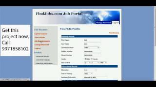 Job Portal System in Java | Finalsemproject.com