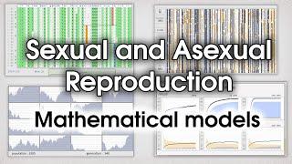 Sexual and asexual reproduction. Mathematical models