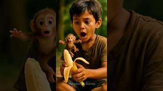 Banana King Monkey Frees Little Monkey from Jail