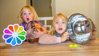 Tiny Fidget VS Giant Fidget Toy Challenge!!! (with baby sister Posie)