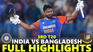 India vs Bangladesh Full Highlights 3rd T20 2024 | IND VS BAN HIGHLIGHTS